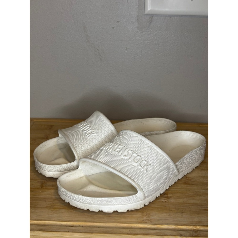 Birkenstock Barbados EVA White Slide Sandals Women 7 Narrow Waterproof 1015399